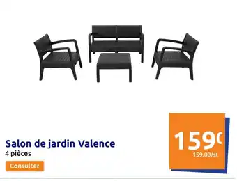 Action Salon De Jardin Valence offre