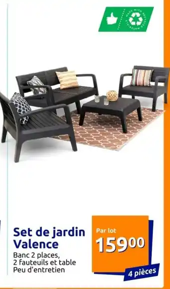 Action Set De Jardin Valence offre