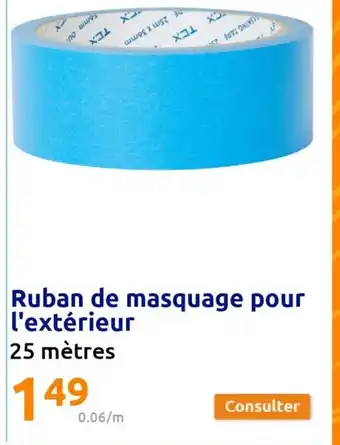 Action Ruban De Masquage Pour L'extnérieur 25 Metres offre