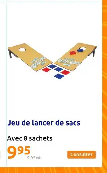Action Jeu De Lancer De Sacs Avec 8 Sachets offre