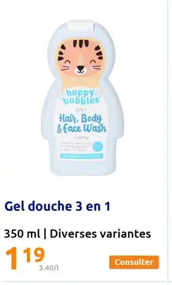 Action Gel Douche 3 en 1 offre