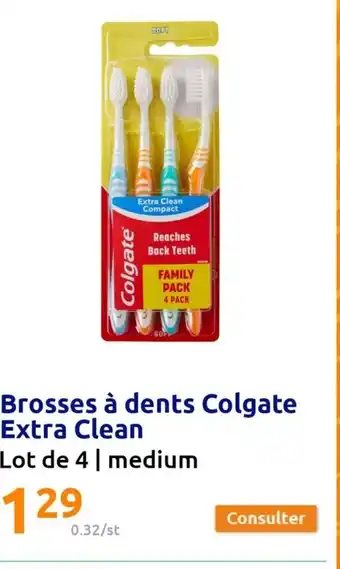 Action Brosses A Dents Colgate Extra Clean offre