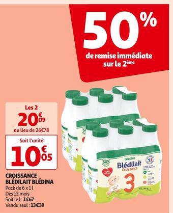Blédina croissance blédilait