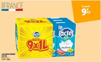 Auchan Supermarché Lactel lait demi-écrémé offre