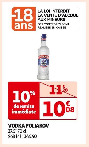 Auchan Supermarché Poliakov vodka offre