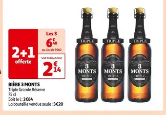 Auchan Supermarché 3 monts bière offre