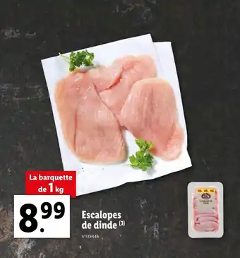 Lidl Escalopes de dinde offre