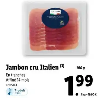 Jambon cru italien