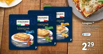 Lidl Lasagnes offre