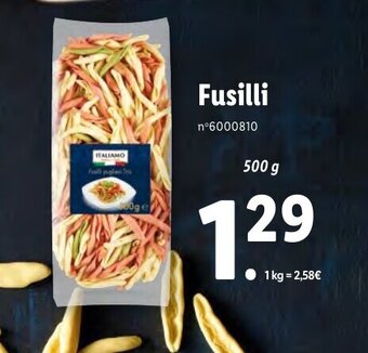 Lidl Fusilli offre