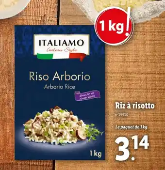Lidl Riz à risotto offre