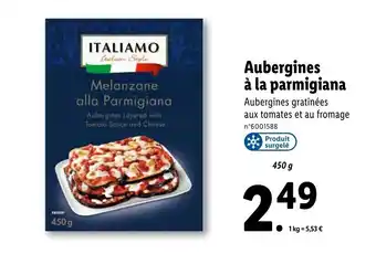 Aubergines à la parmigiana