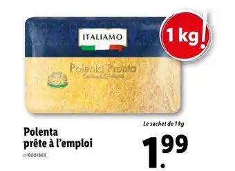 Lidl Polenta prête à l'emploi offre