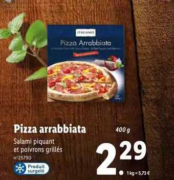 Lidl Pizza arrabbiata offre