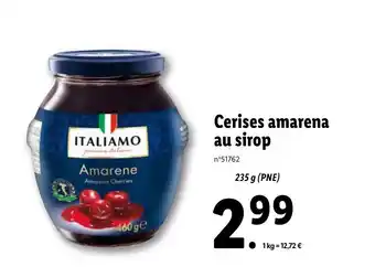 Lidl Cerises amarena au sirop offre