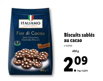 Lidl Biscuits sablés au cacao offre