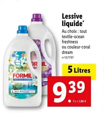 Lidl Lessive liquide offre