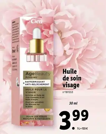 Lidl Huile de soin visage offre