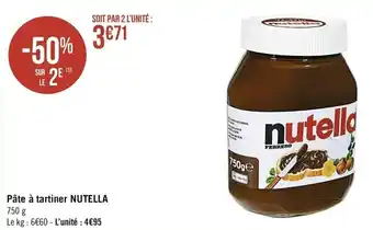 Casino Supermarchés Pâte à tartiner Nutella offre