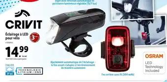 Lidl Éclairage à LED Pour Vélo offre