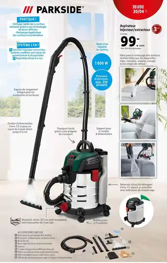 Aspirateur Injecteur/Extracteur