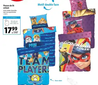 Lidl Parure de Lit Enfant offre