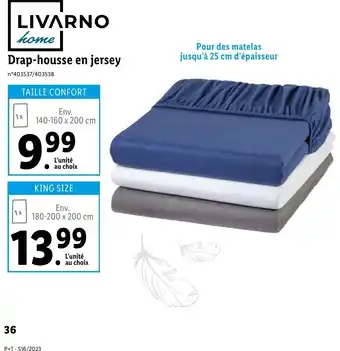 Lidl Drap-Housse en Jersey offre