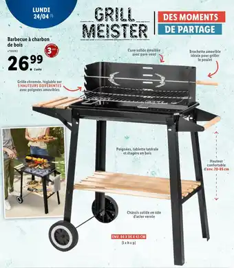 Lidl Barbecue à Charbon de Bois offre