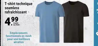 Lidl T-Shirt Technique Seamless Rafraîchissant offre