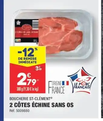 ALDI 2 Côtes Échine Sans Os offre