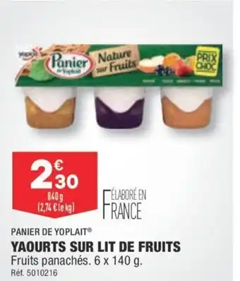 ALDI Panier de Yoplait Yaourts Sur Lit de Fruits offre