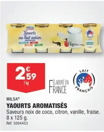 ALDI Milsa Yaourts Aromatisés offre