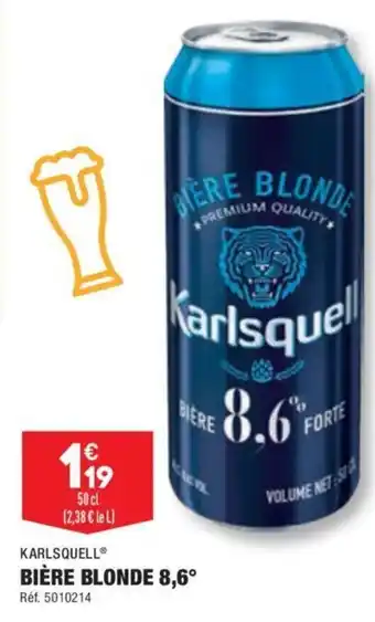 ALDI Karsquell Bière Blonde 8.6 offre