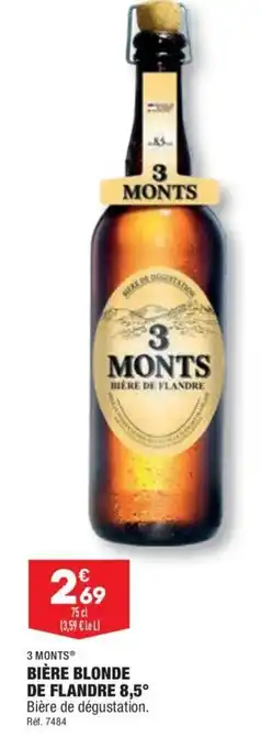 ALDI 3 Monts Bière Blonde de Flandre 8.5 offre