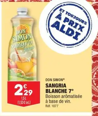 ALDI Don Simon Sangria Blanche 7 offre