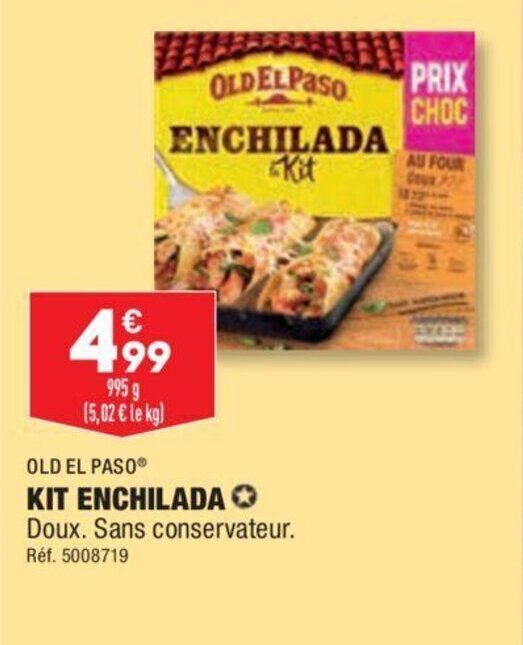 Promo Old el Paso Kit Enchilada chez ALDI