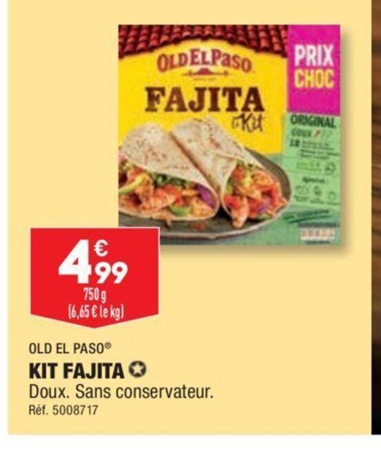 Promo Old el Paso Kit Fajita chez ALDI