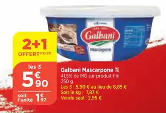 Bi1 Galbani Mascarpone offre