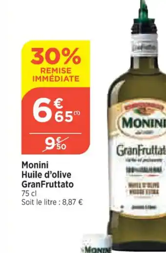 Bi1 Monini Huile d'Olive Granfruttato offre