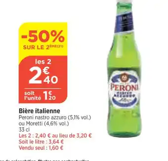 Bi1 Bière Italienne offre