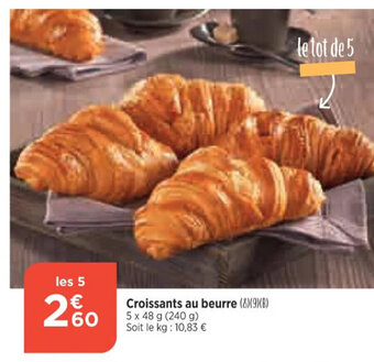 Bi1 Croissants au Beurre offre