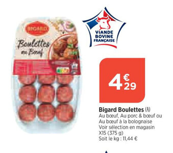 Bi1 Bigard Boulettes offre