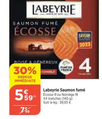 Bi1 Labeyrie Saumon Fumé offre
