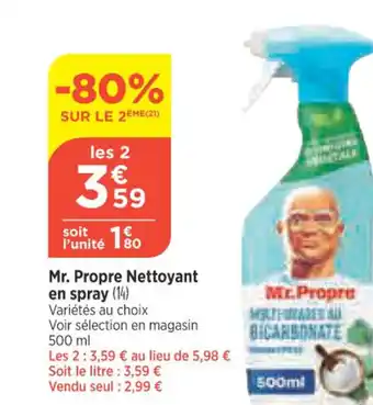 Bi1 Mr. Propre Nettoyant en Spray offre