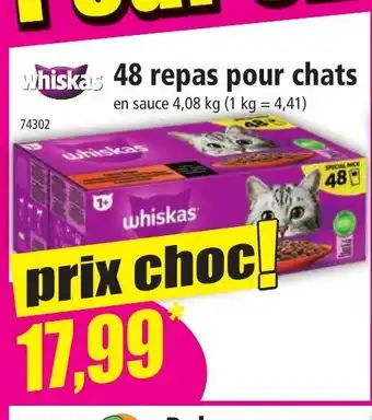 Norma Whiskas 48 Repas Pour Chats offre