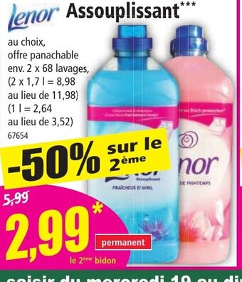 Norma Lenor Assouplissant offre