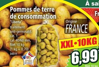 Norma Pommes de terre de Consommation offre