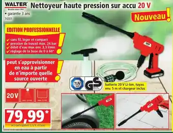 Norma Nettoyeur Haute Pression Sur Accu 20 V offre