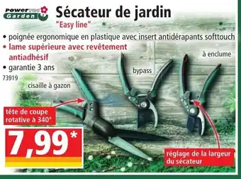 Norma Sécateur de Jardin offre