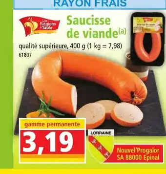 Norma Saucisse de Viande offre